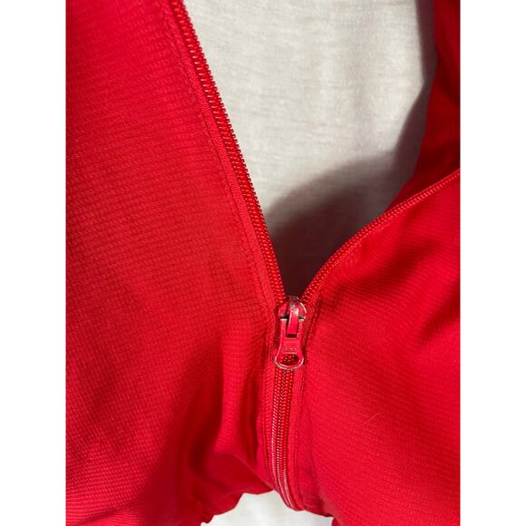 Teamwork Athletic Apparel West Side Red Full Zip Track Jacket Mens L Warmup Coat - Picture 8 of 9